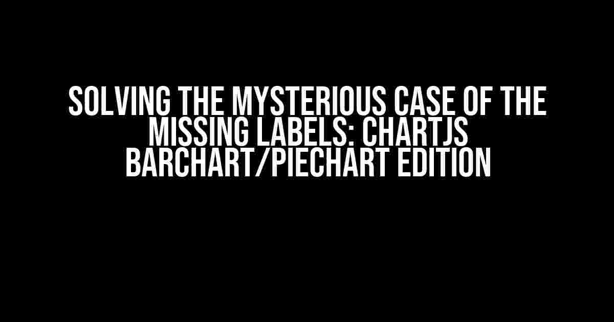 Solving the Mysterious Case of the Missing Labels: ChartJS Barchart/Piechart Edition